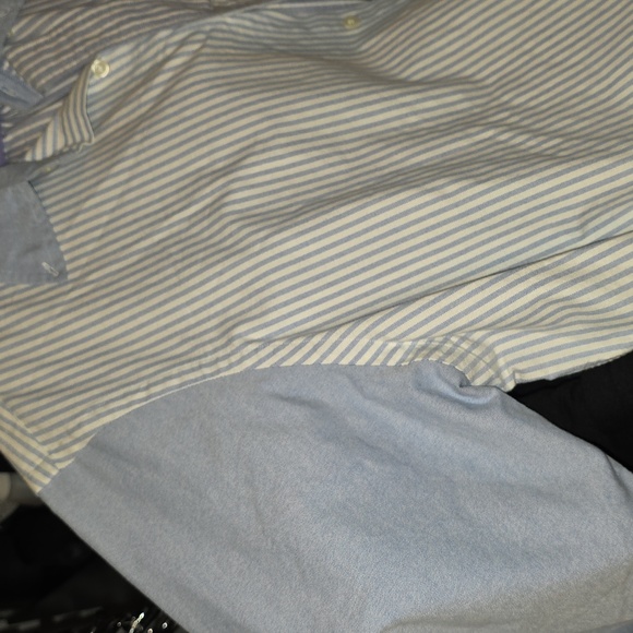Ralph Lauren Blue Label Light Blue and White Striped Shirt - Picture 6 of 7